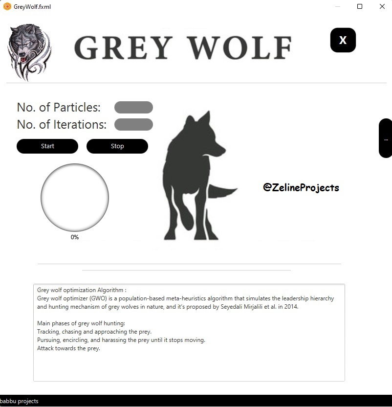 Grey wolf optimization project